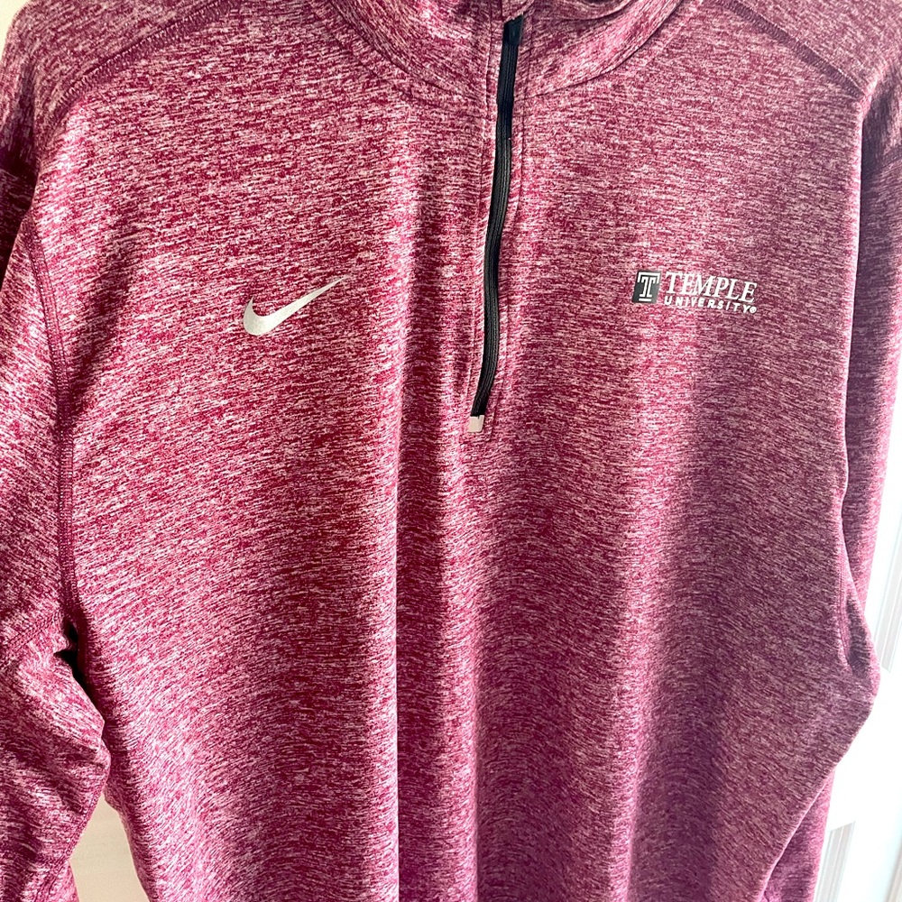 Nike Temple University Quarter Zip - Size Large
